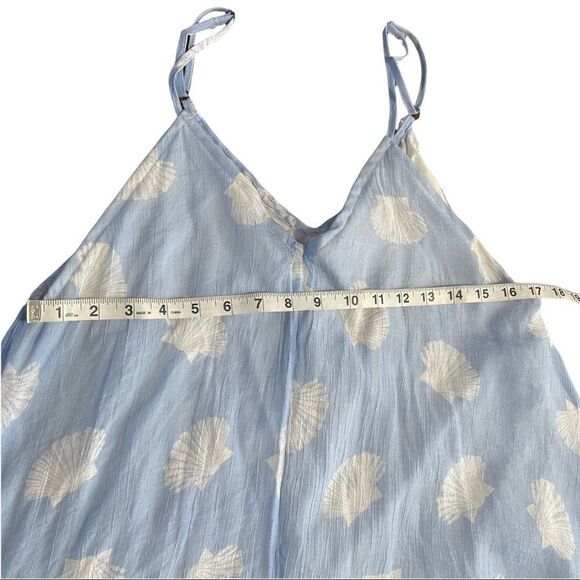 indiABoutique ONE SIZE Shell Print Crepe Asymmetrical Summer Dress - Picture 11 of 12